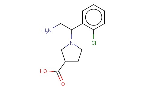 1-[2-AMINO-1-(2-CHLORO-PHENYL)-ETHYL]-PYRROLIDINE-3-CARBOXYLIC ACID